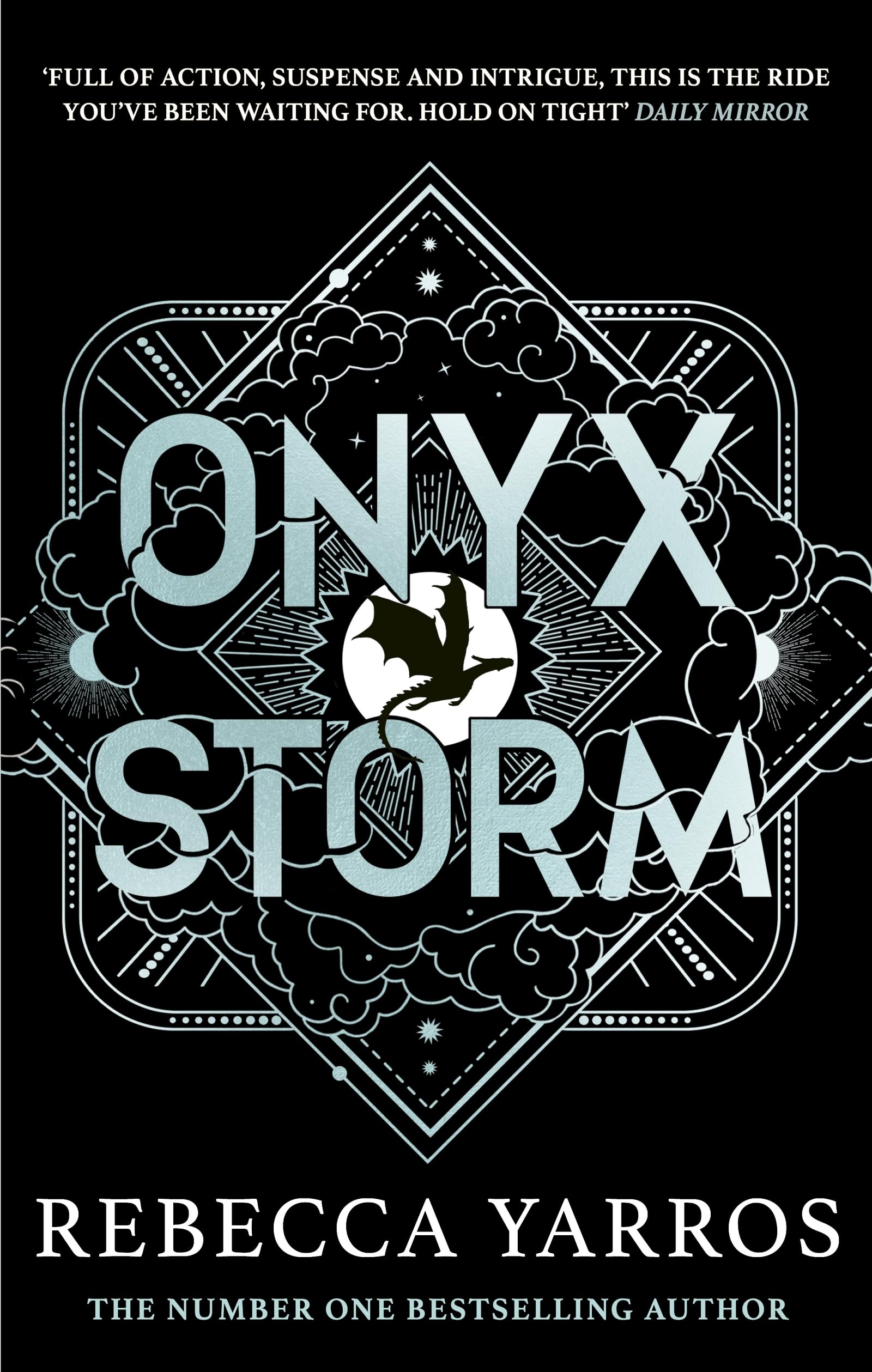 Front cover of the book 'Onyx storm (International Edition)' by Rebecca Yarros.