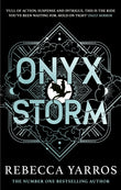 Front cover of the book 'Onyx storm (International Edition)' by Rebecca Yarros.