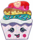 Front cover of the book 'Yummy Cupcake' by Cara Jenkins.