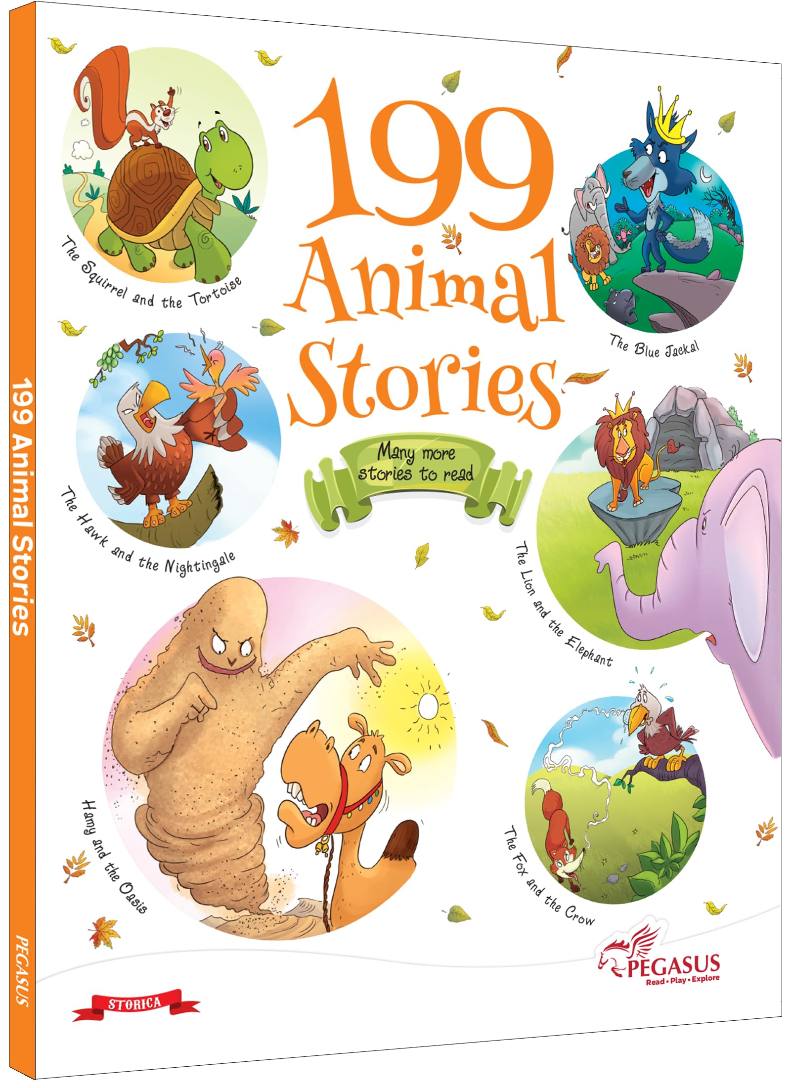 Front cover of the book '199 Animal Stories' by Pegasus.