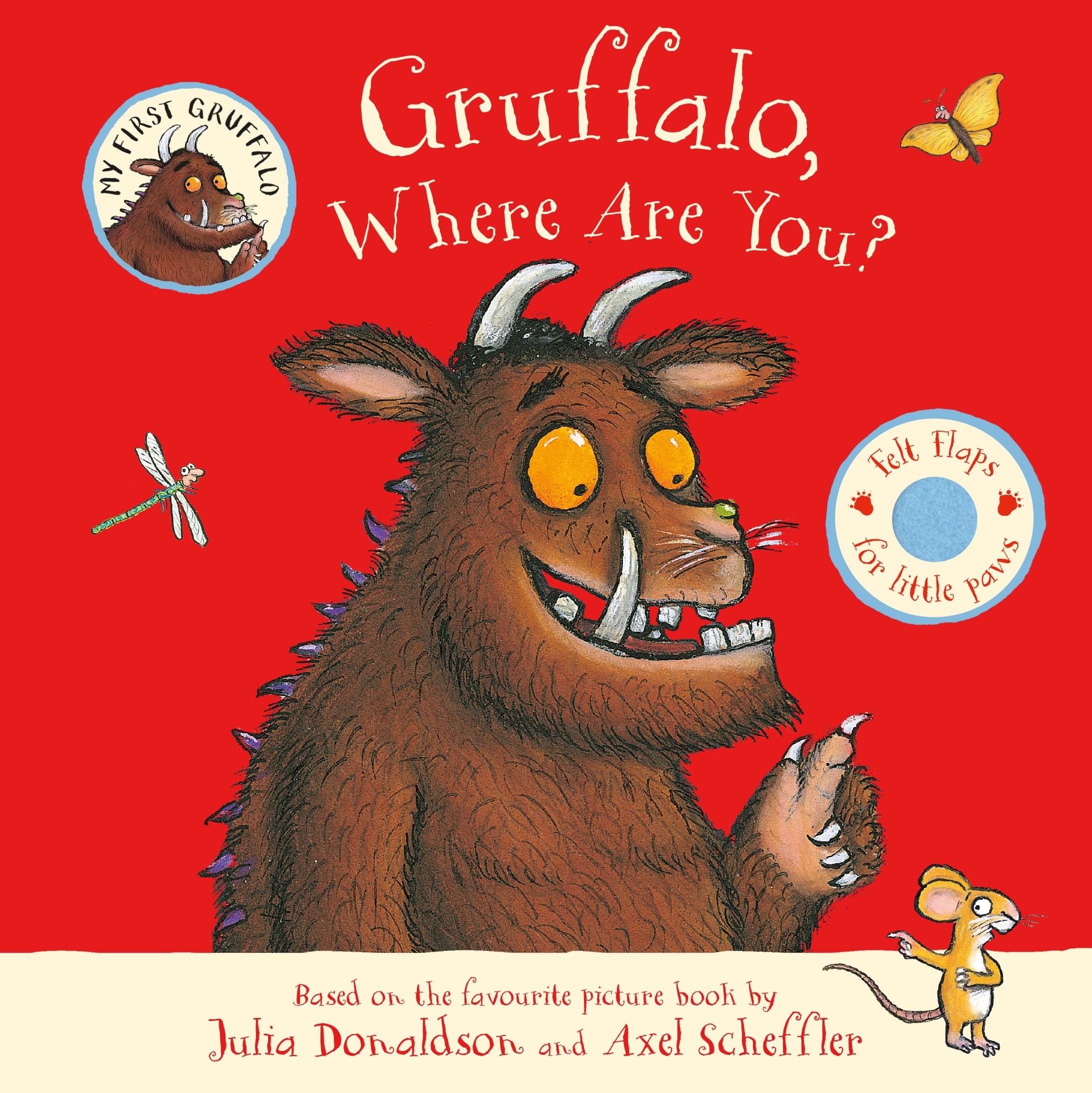 Front cover of the book 'MACMILLAN Gruffalo, Where Are You? A Lift-the-flap Book.' by Julia Donaldson.