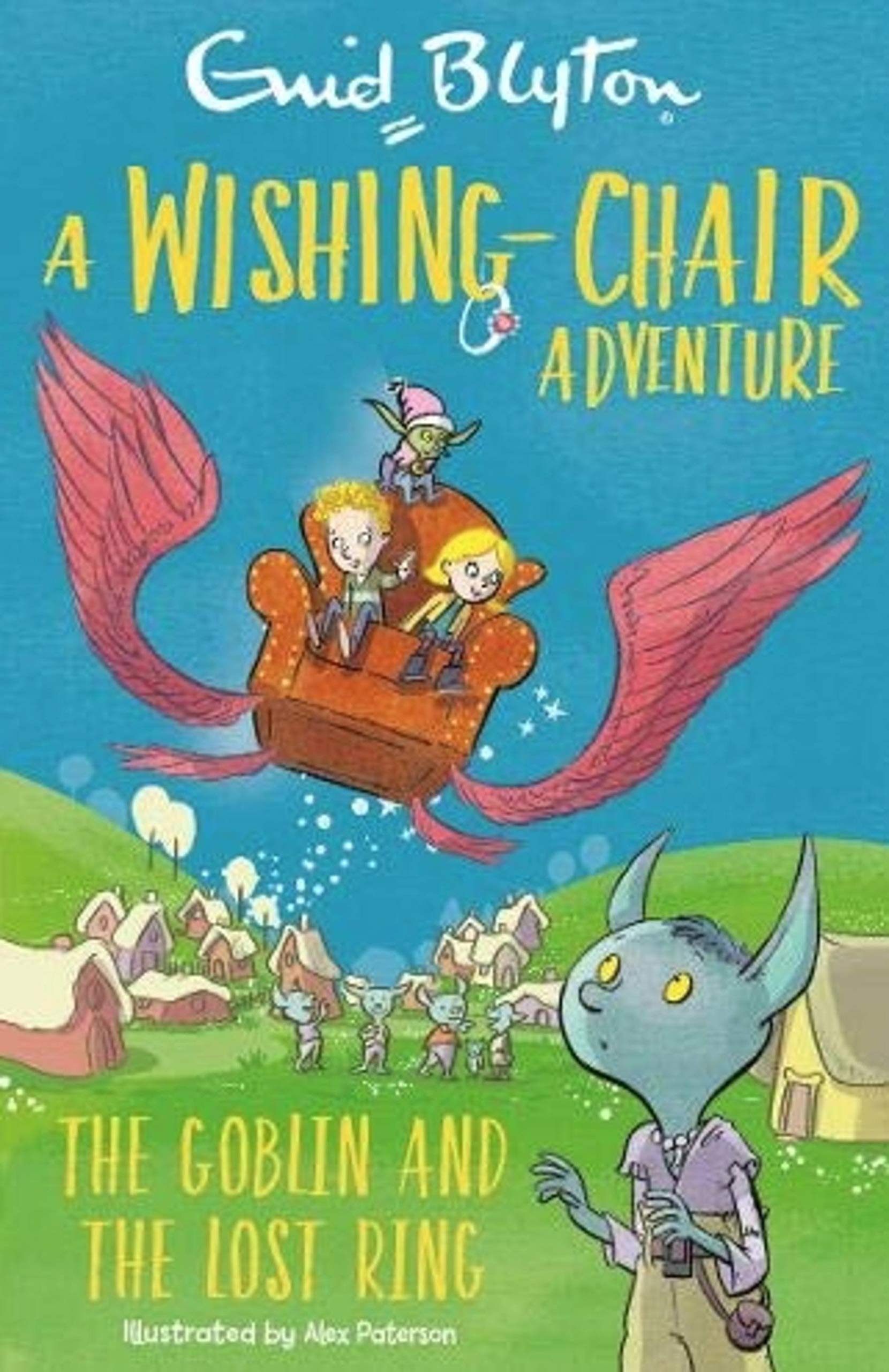 Front cover of the book 'A Wishing-Chair Adventure: The Goblin and the Lost Ring: Colour Short Stories' by Enid Blyton.