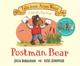 Front cover of the book 'Postman Bear' by Julia Donaldson.