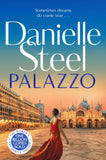 Front cover of the book 'Pan Palazzo Escape to Italy with a powerful story of love, family and legacy.' by Danielle Steel.