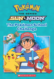 Front cover of the book 'Pokemon: Alola Chapter Book- The Pokémon School Challenge' by Jeanette Lane.