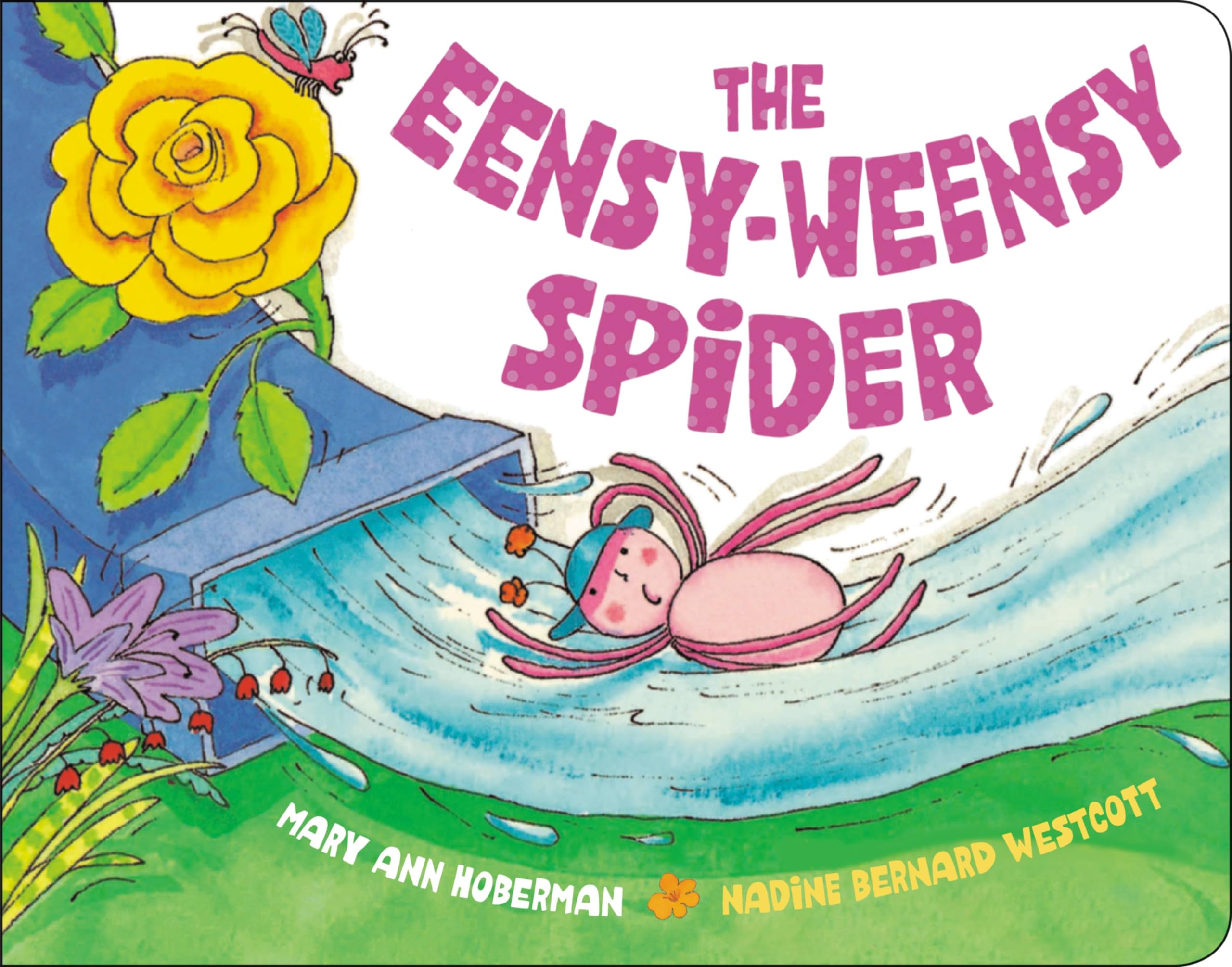 Front cover of the book 'The Eensy-Weensy Spider' by Mary Ann Hoberman.