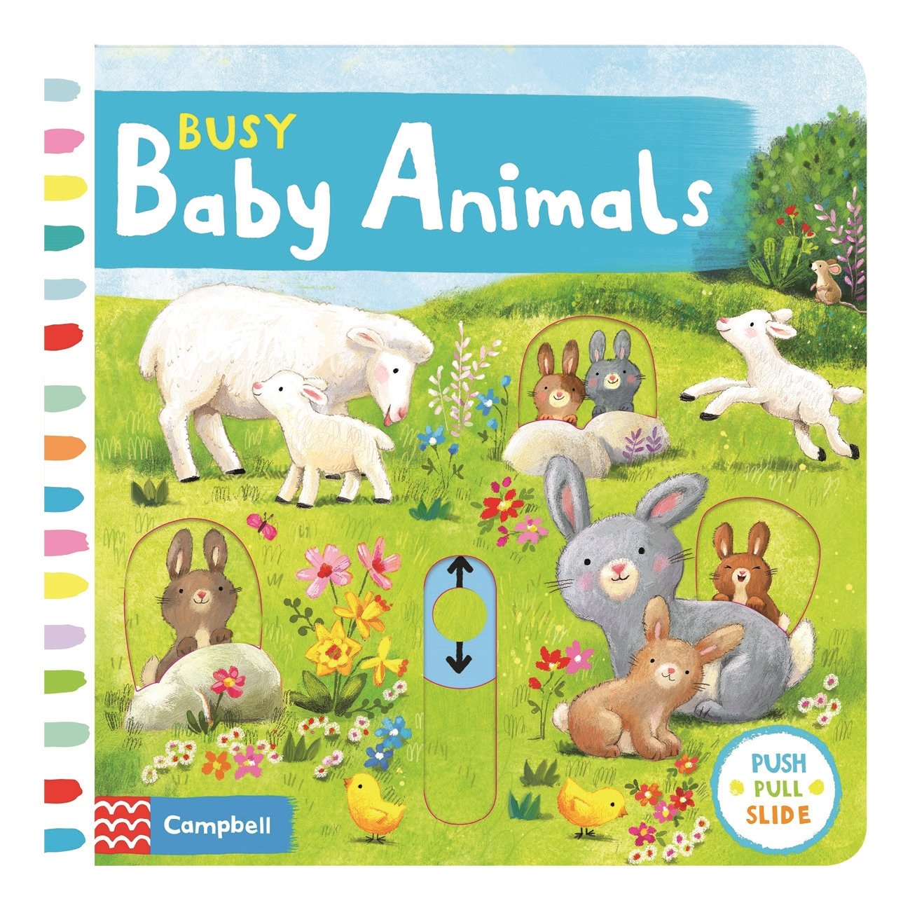 Front cover of the book 'Busy Baby Animals' by Ag Jatkowska.