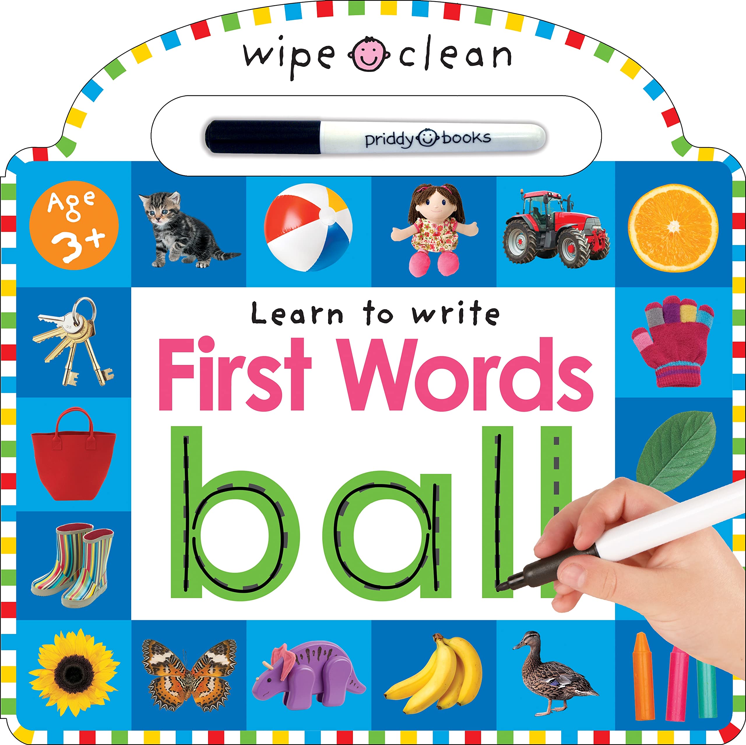 Front cover of the book 'Wipe Clean: First Words' by Roger Priddy.