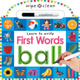 Front cover of the book 'Wipe Clean: First Words' by Roger Priddy.