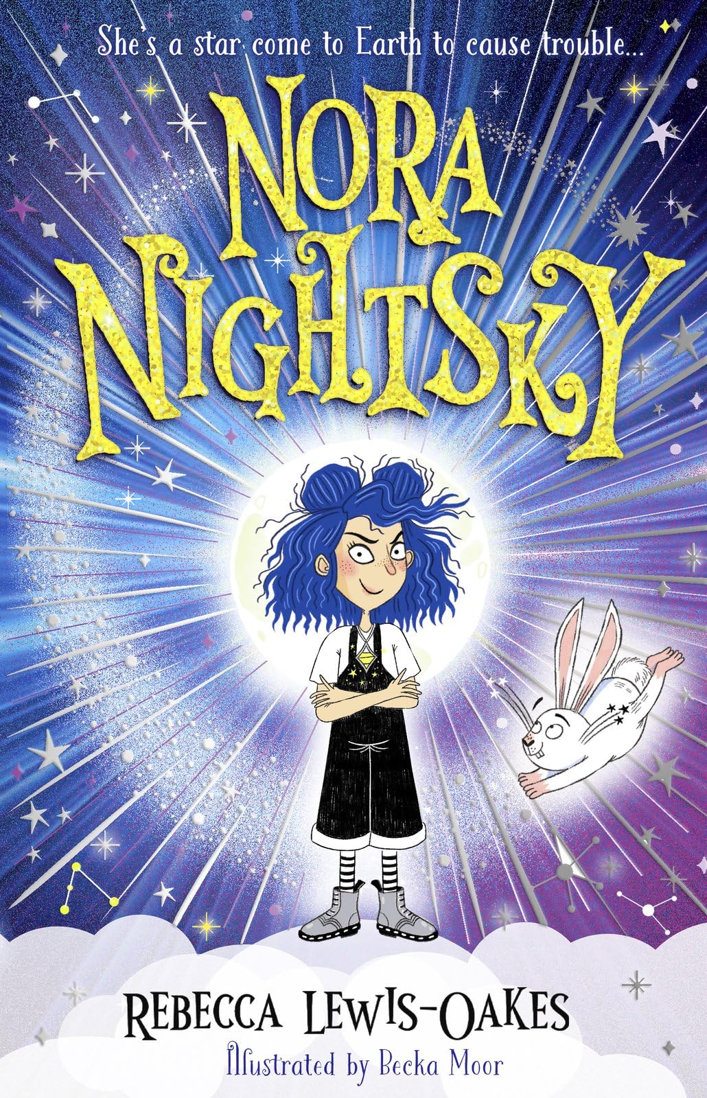 Front cover of the book 'Nora Nightsky' by Rebeka Lewis-Oakes.