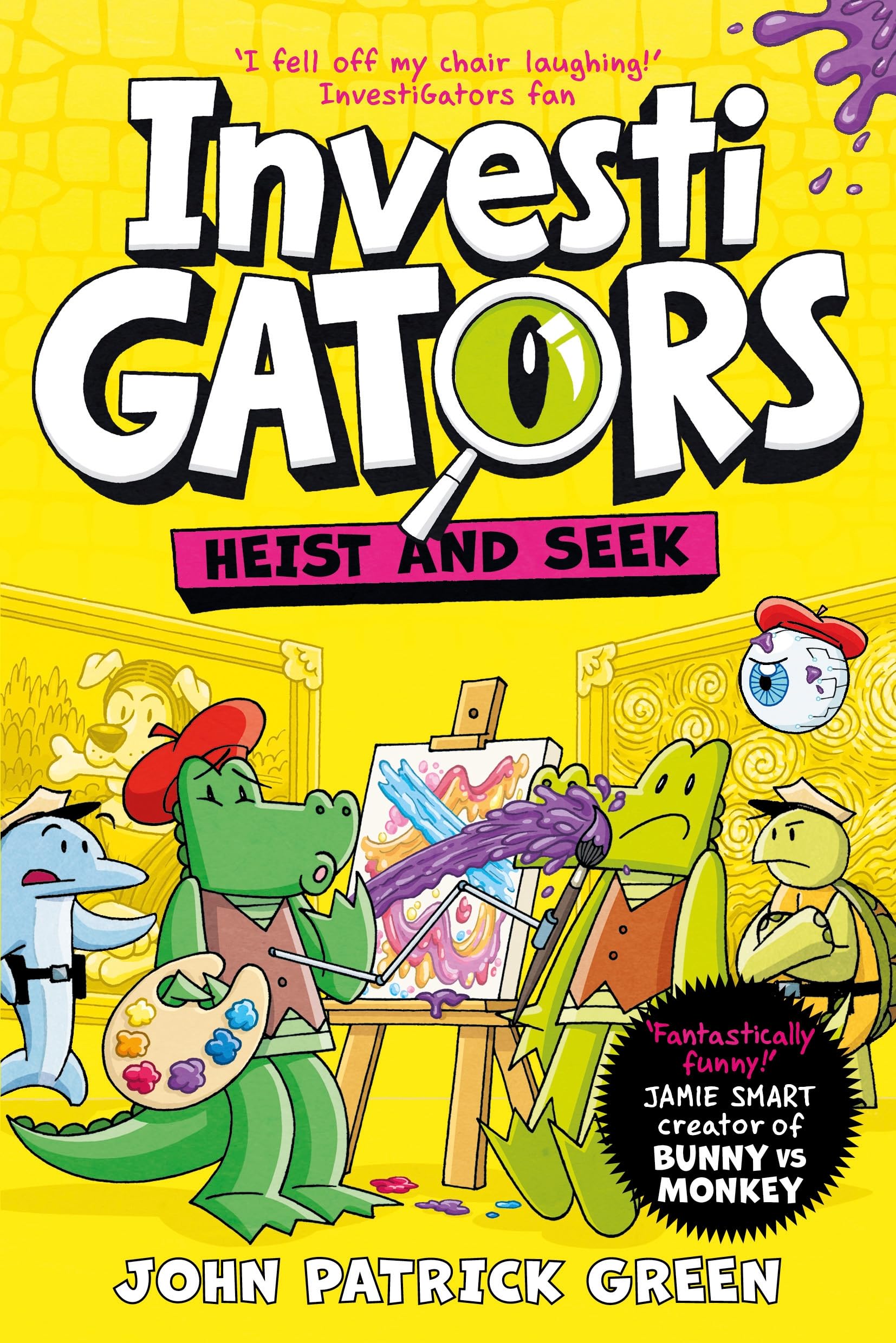 Front cover of the book 'InvestiGators: Heist and Seek (International Edition)' by John Patrick Green.
