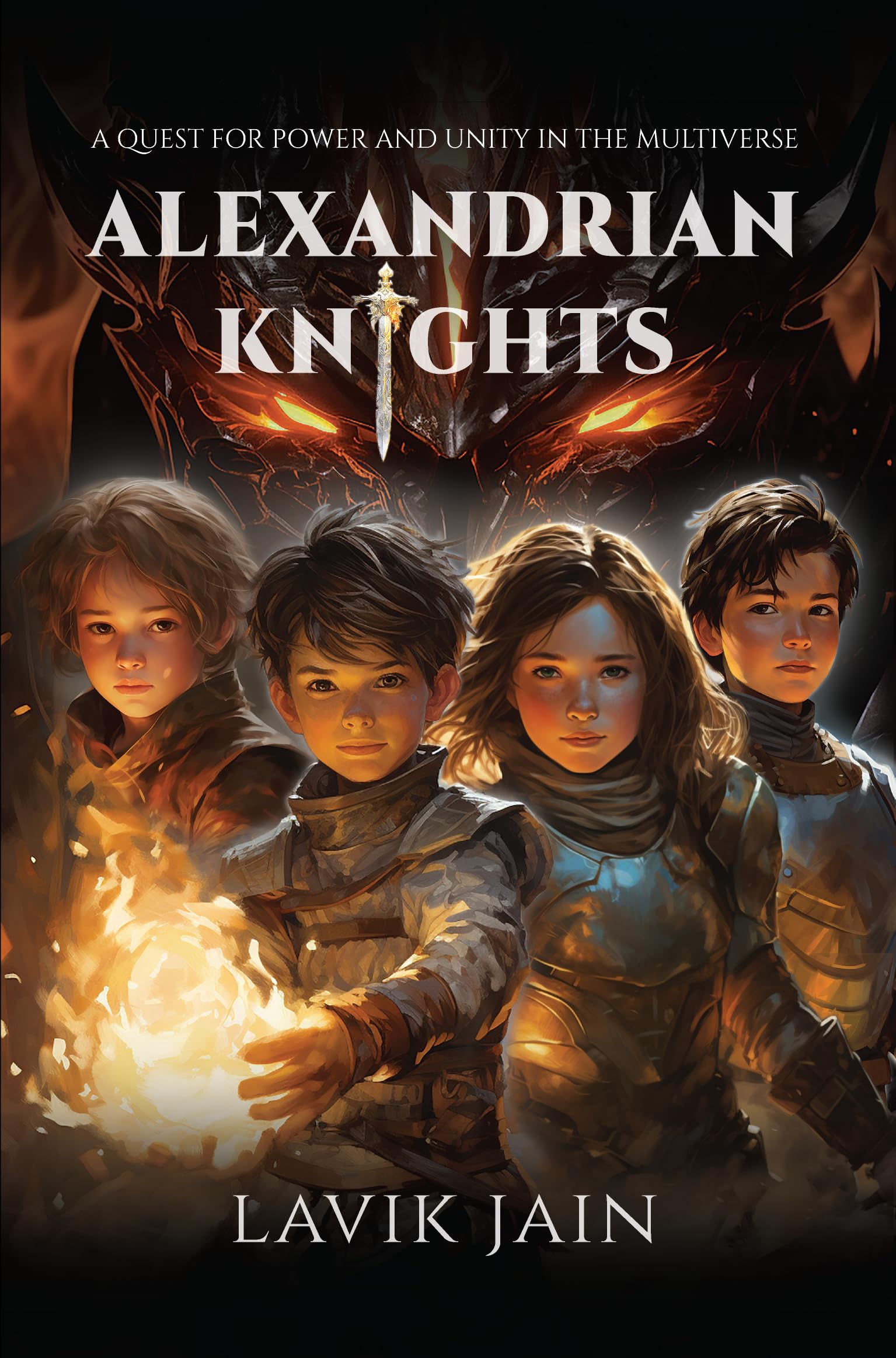 Front cover of the book 'Alexandrian Knights' by Lavik Jain.