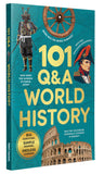 Front cover of the book '101 Q&A World History: Illustrated Encyclopedia of Amazing Questions and Answers for kids | Fun Knowledge Book with Simp' by Penguin Group.