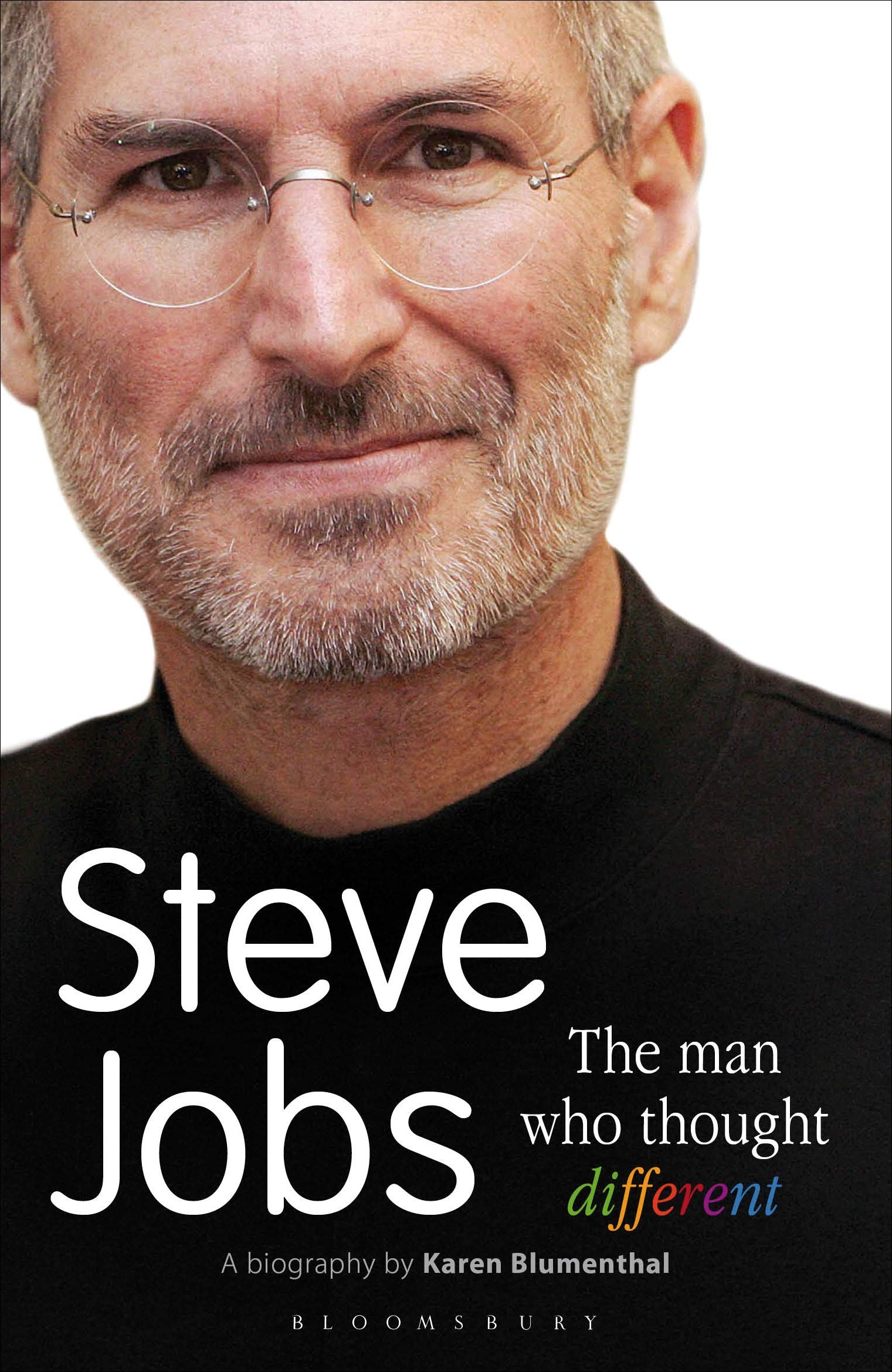 Front cover of the book 'Steve Jobs' by karen blumenthal.