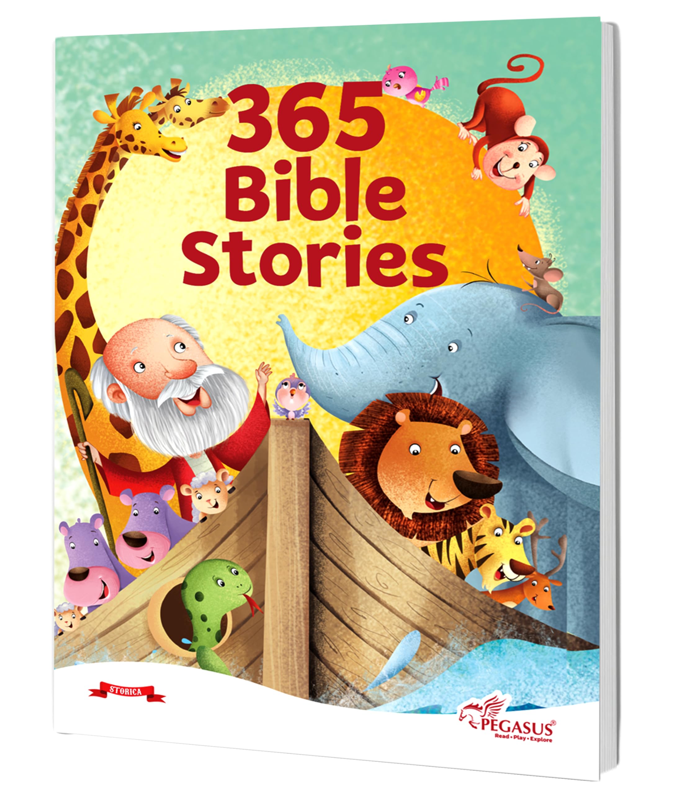Front cover of the book '365 Bible Stories (365 Series)' by Pegasus.