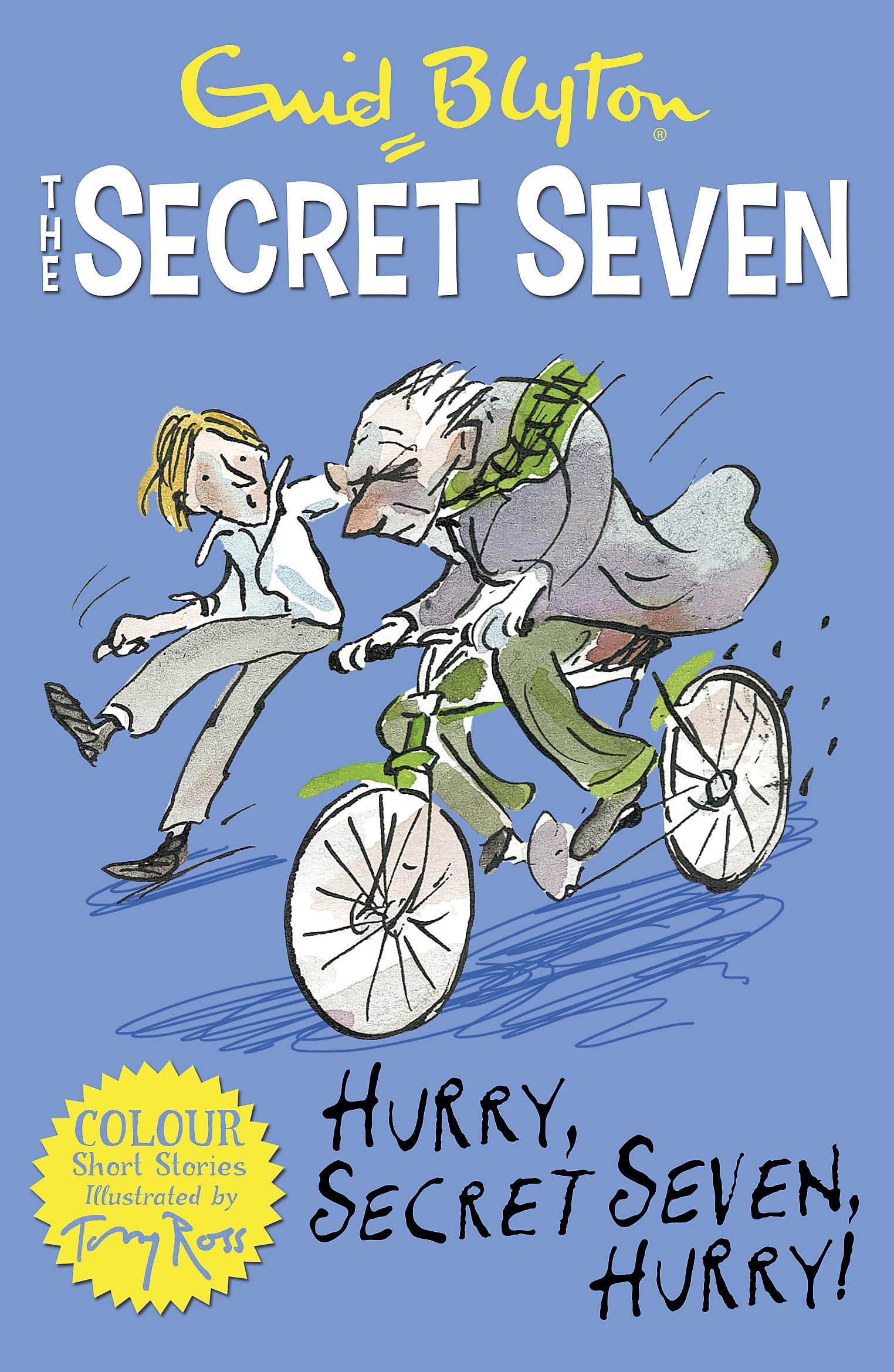 Front cover of the book 'Secret Seven Colour Short Stories: Hurry, Secret Seven, Hurry!: Book 5 (Secret Seven Short Stories)' by Enid Blyton.