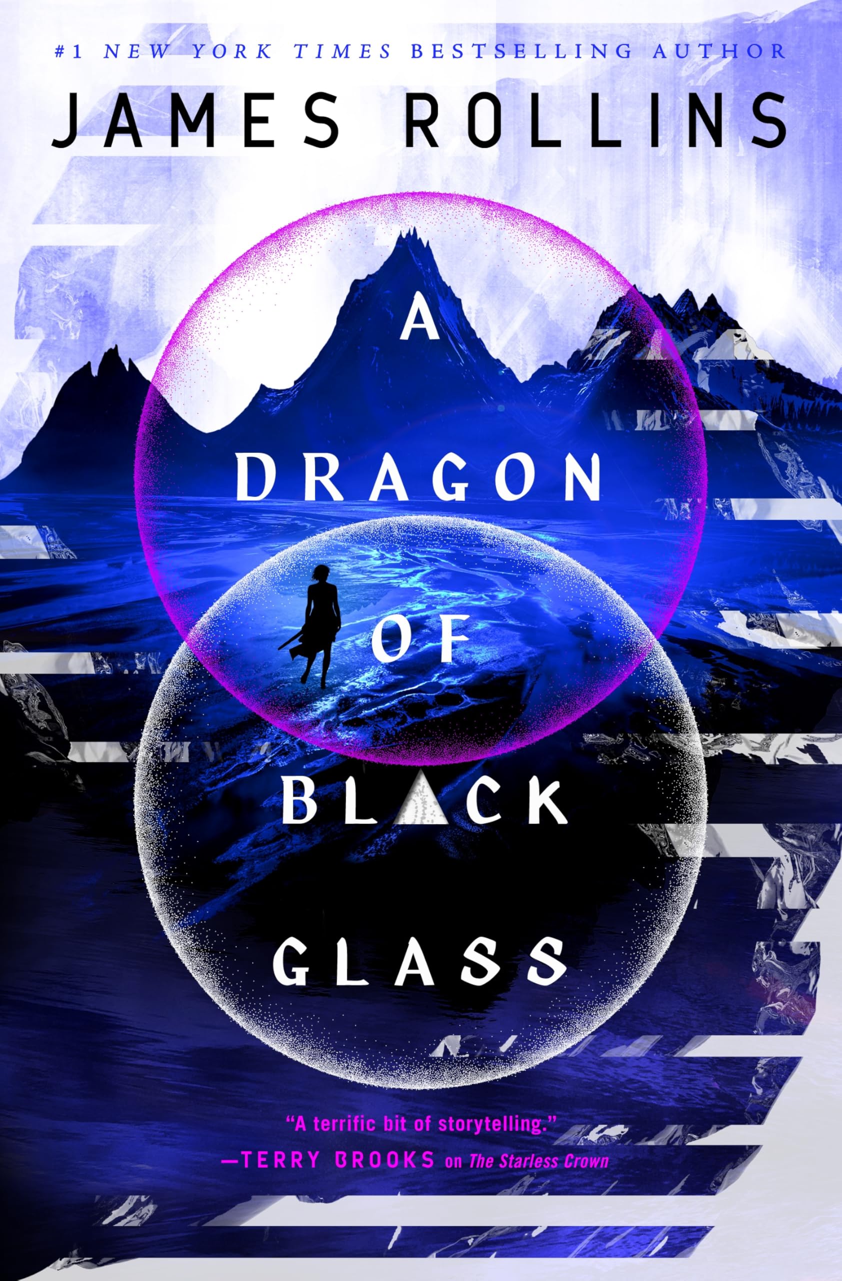 Front cover of the book 'A Dragon of Black Glass (Moonfall, Bk. 3)' by James Rollins.