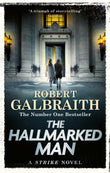 Front cover of the book 'The hallmarked man' by Robert Galbraith.