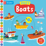 Front cover of the book 'Campbell Books Ltd Busy Boats (Campbell Busy Books).' by Campbell Books, Louise Forshaw.