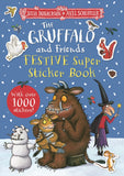 Front cover of the book 'The Gruffalo and Friends Festive Super Sticker Book' by Julia Donaldson.