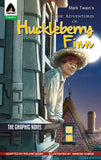 Front cover of the book 'The Adventures of Huckleberry Finn: The Graphic Novel (Campfire Graphic Novels)' by Roland Mann.