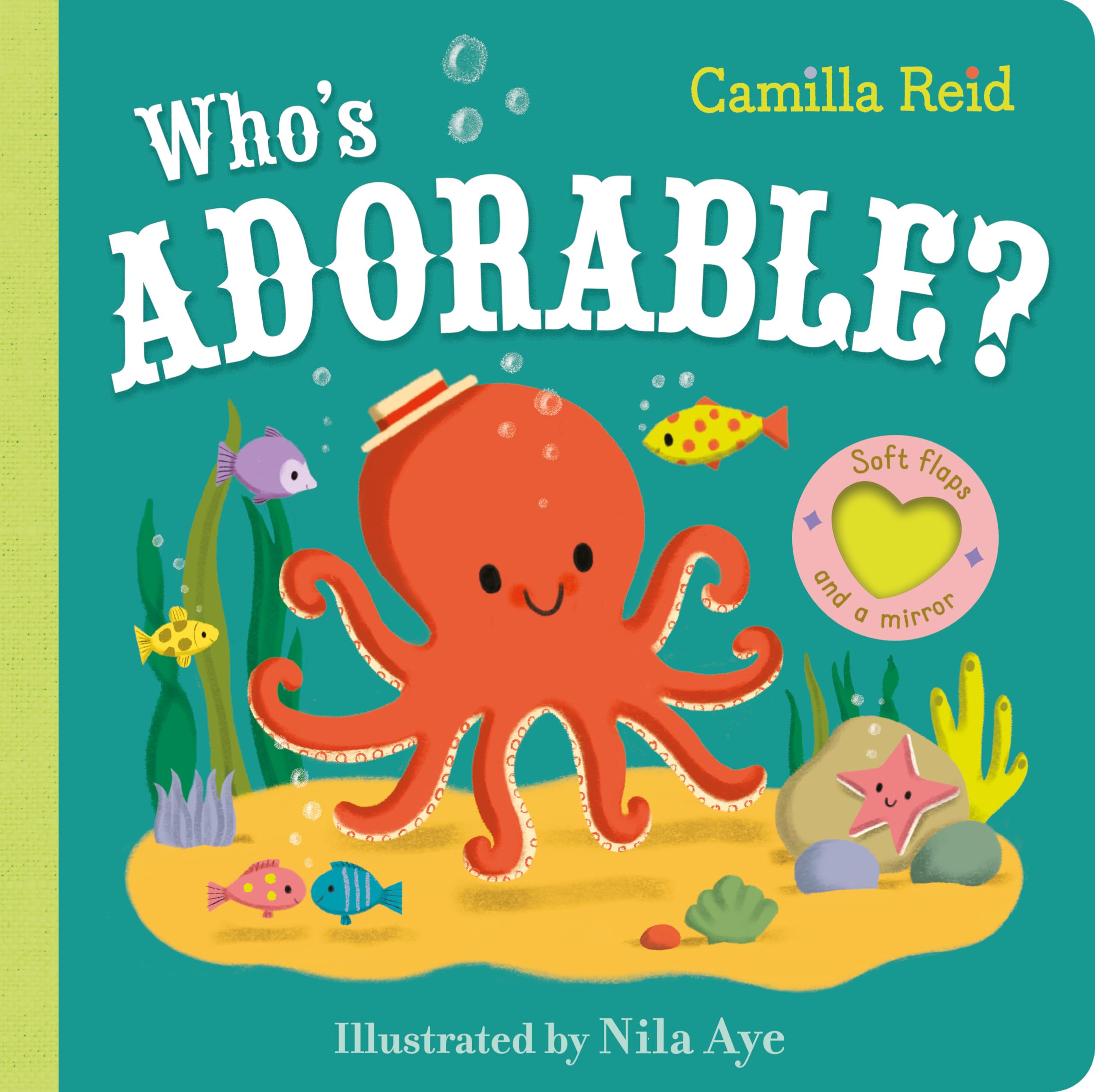 Front cover of the book 'Who's Adorable?' by Camilla Reid.