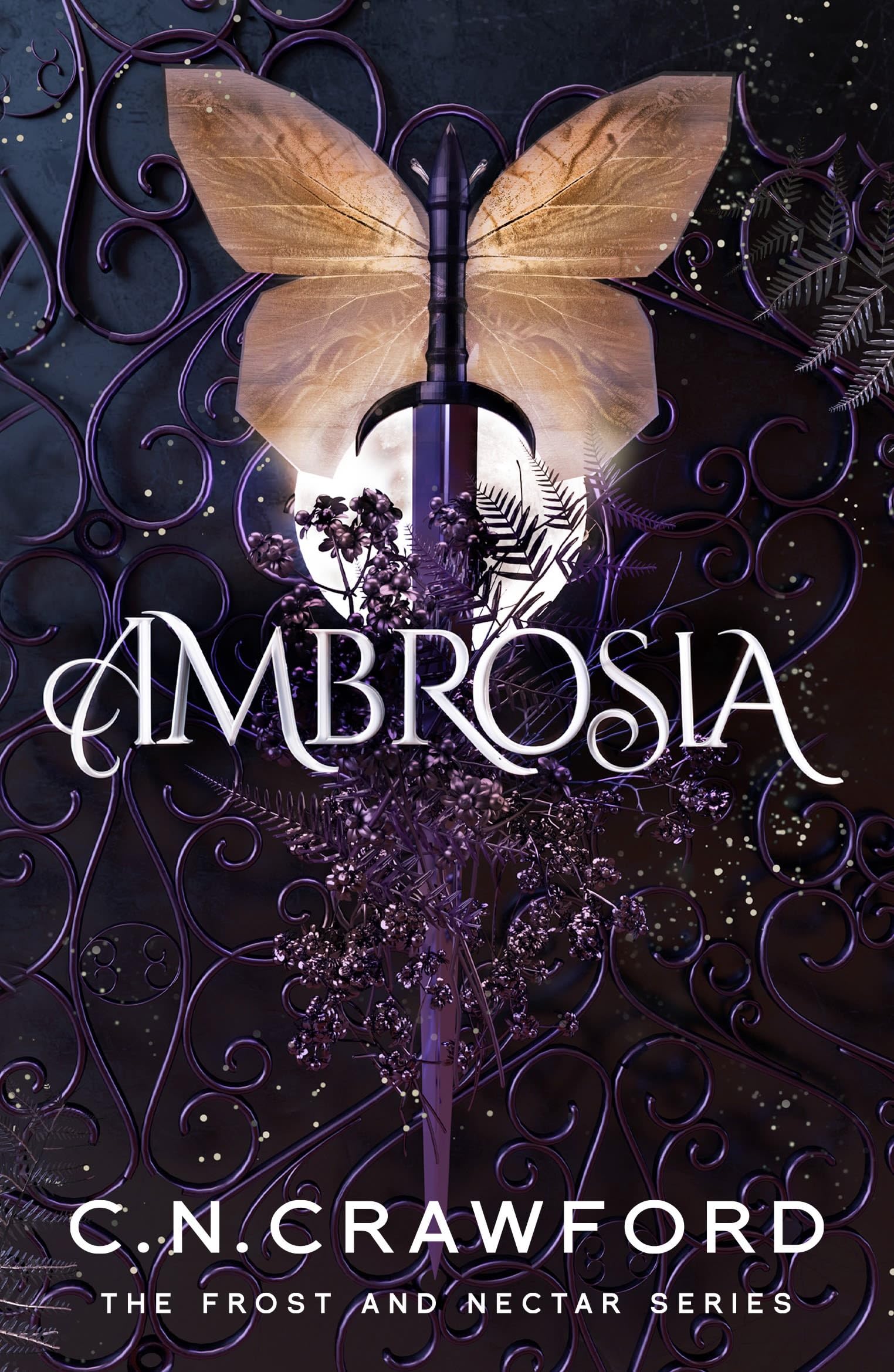 Front cover of the book 'Aria Ambrosia (Frost and Nectar).' by C.N. Crawford.