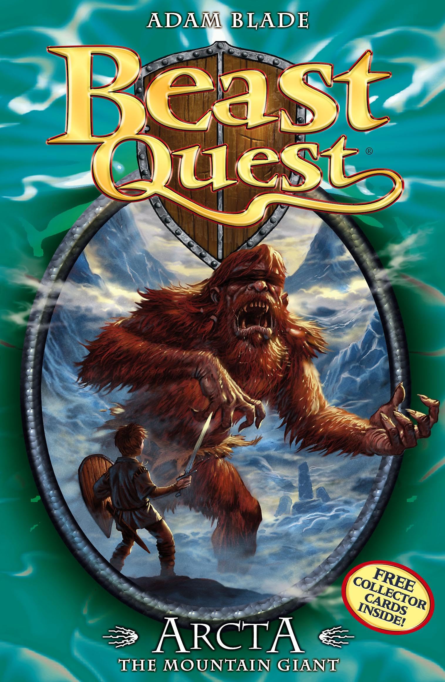 Front cover of the book 'Arcta the Mountain Giant: Series 1 Book 3 (Beast Quest)' by Blade Adam.