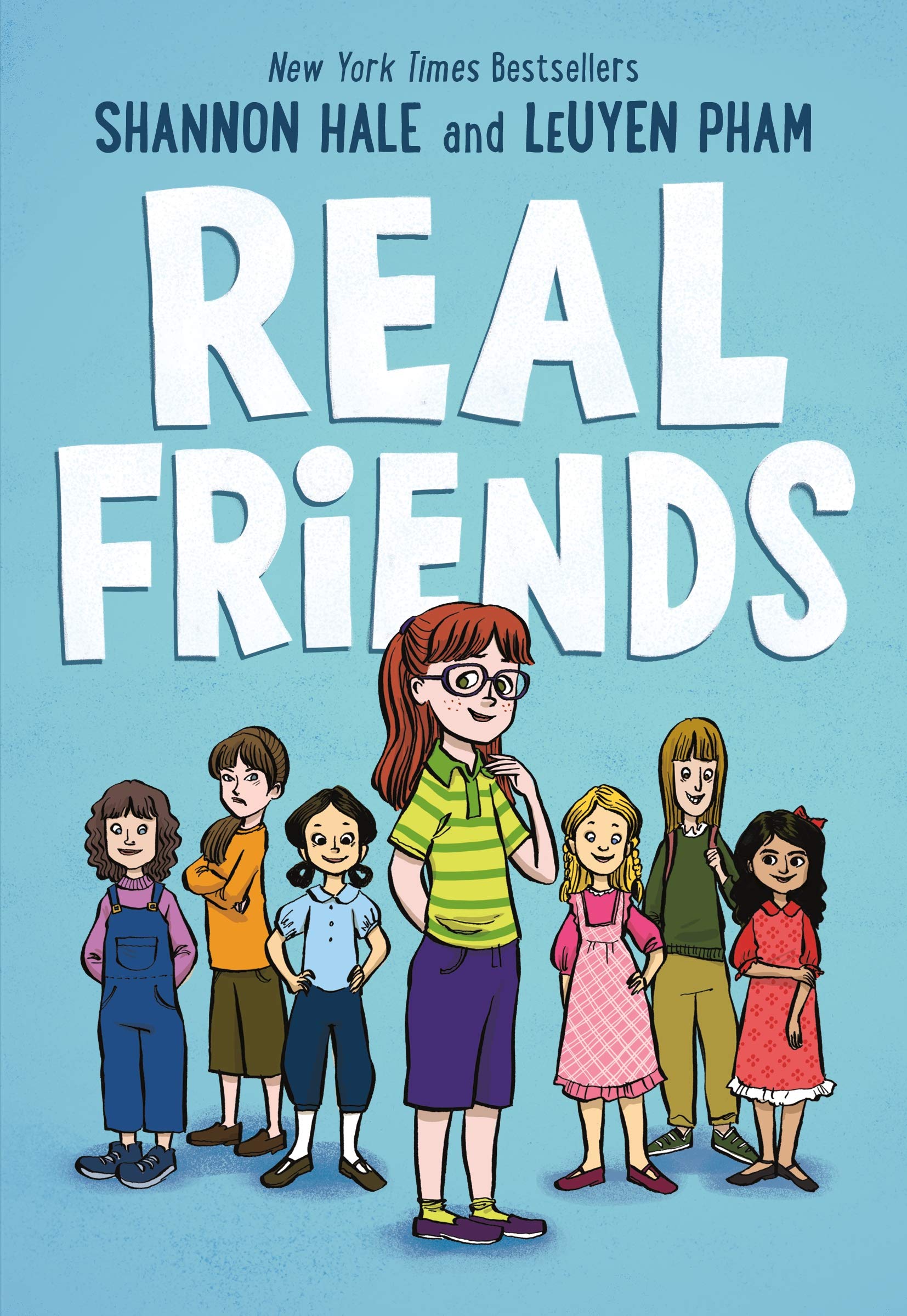 Front cover of the book 'Real Friends' by Shannon Hale.
