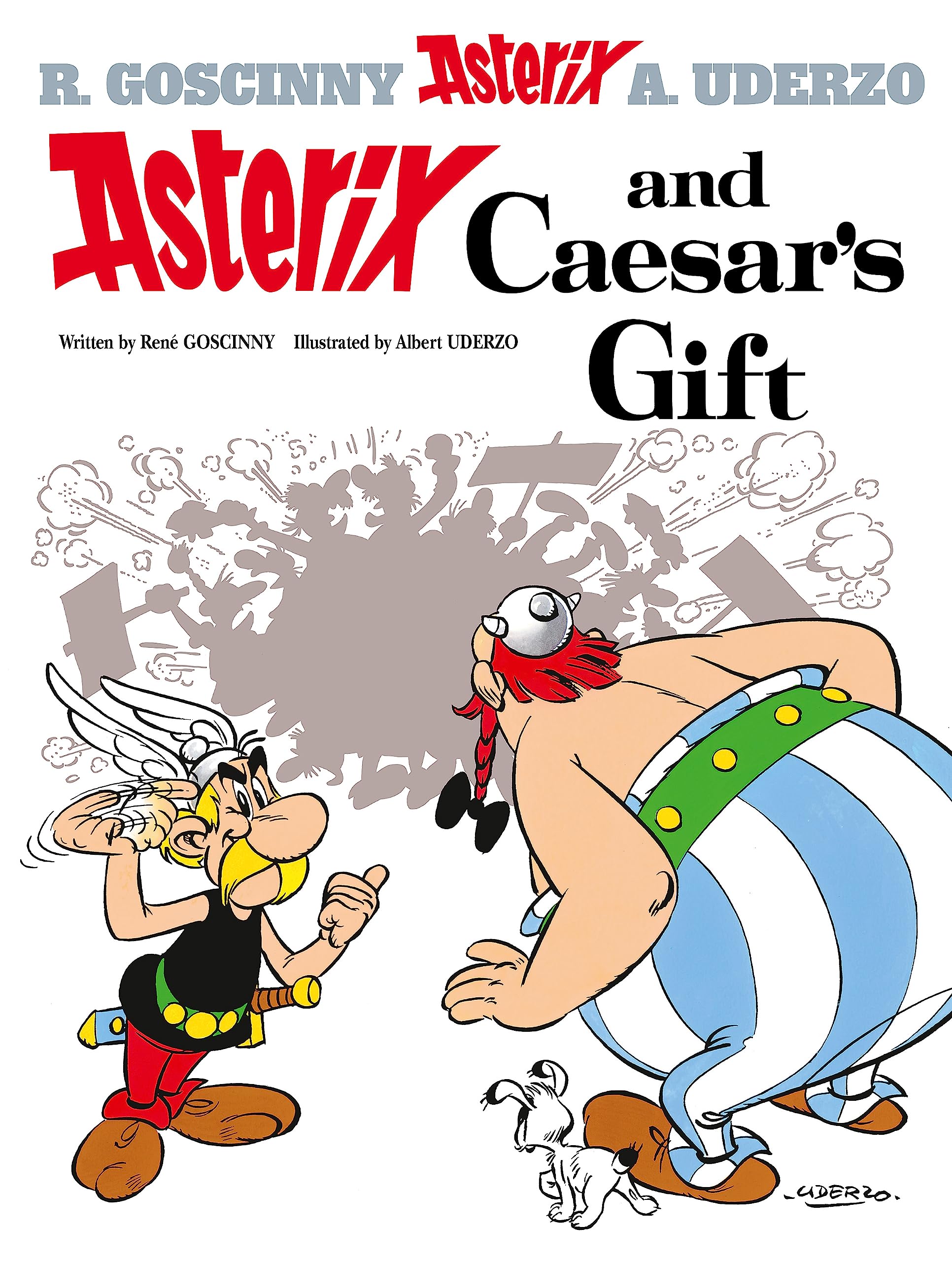 Front cover of the book 'Asterix and Caesar's Gift: Album #21' by Goscinny Rene.
