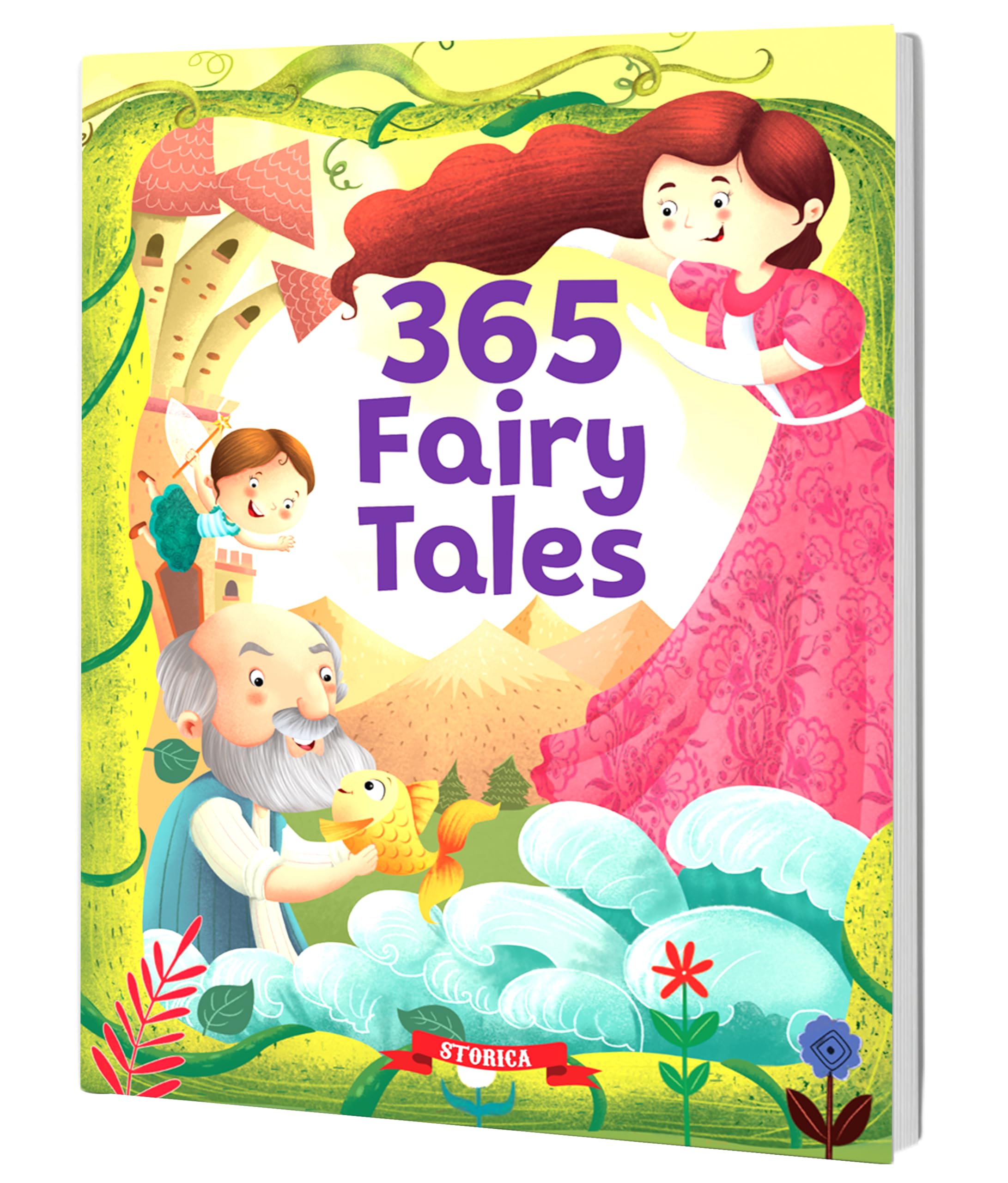 Front cover of the book '365 Fairy Tales' by Pegasus.