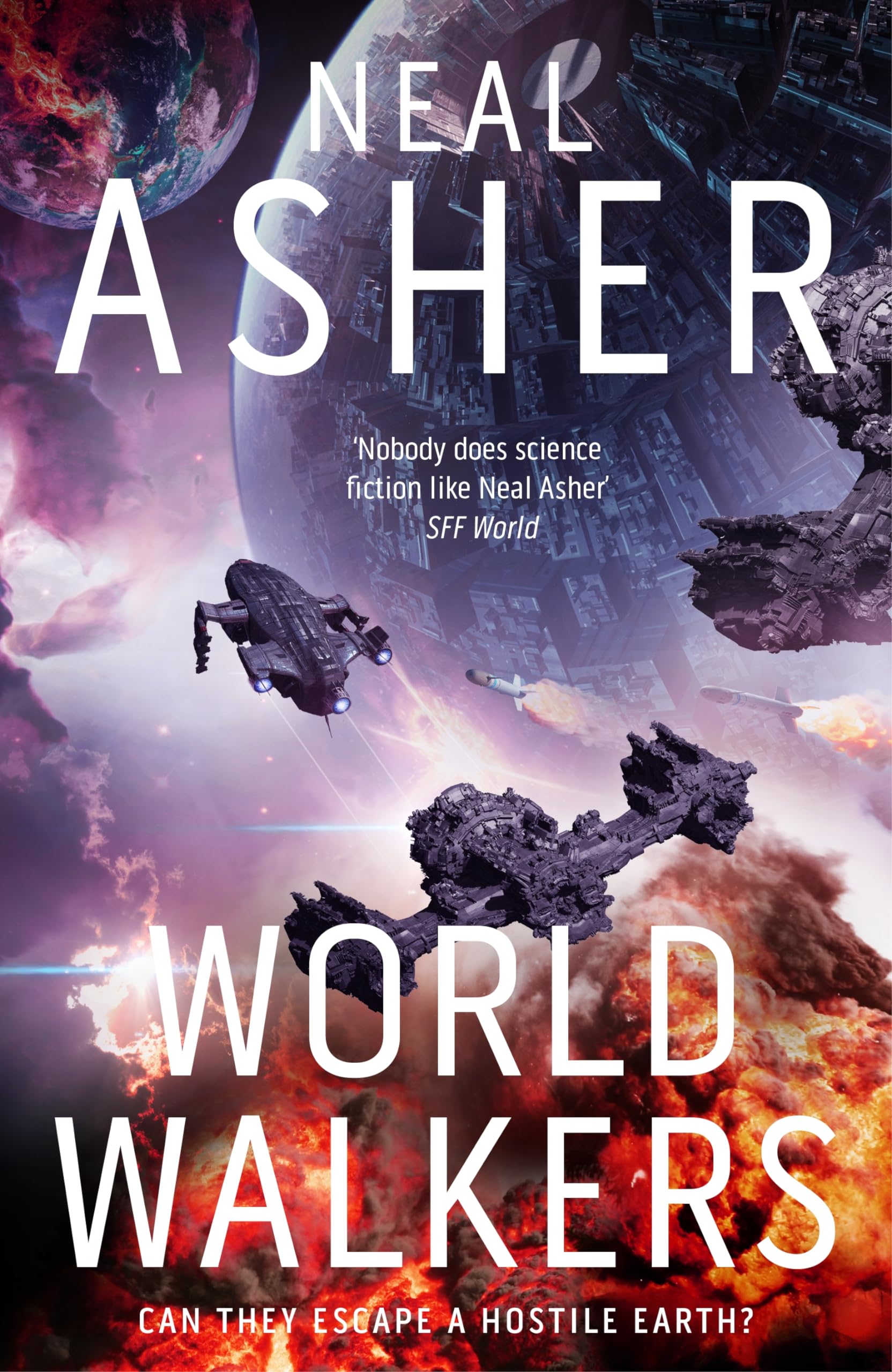 Front cover of the book 'World Walkers' by Neal Asher.