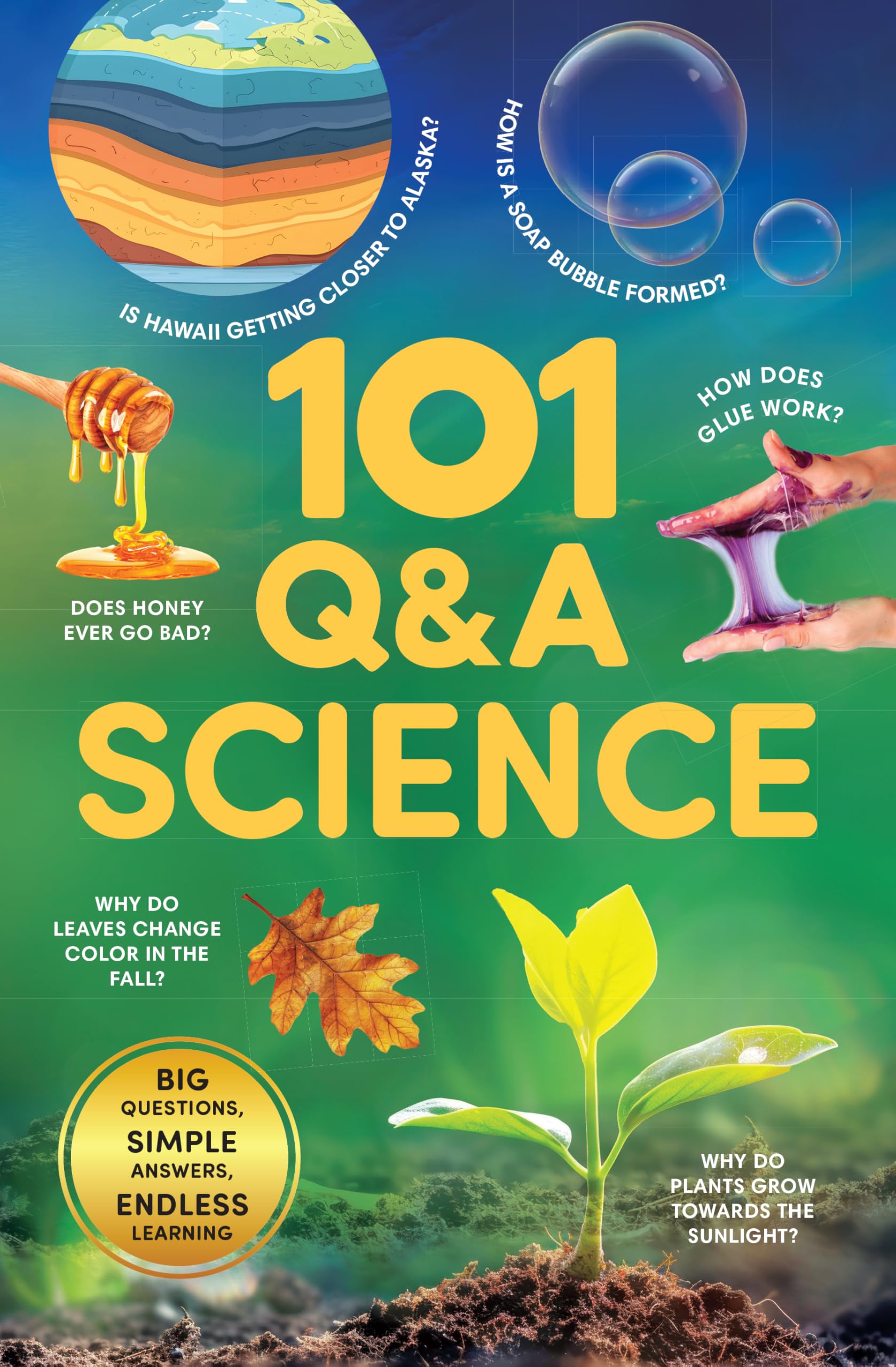 Front cover of the book '101 Q&A Series - Science: Encyclopedia for Kids I Amazing Questions and Answers I Knowledge Book with Simple Explanation' by Penguin.