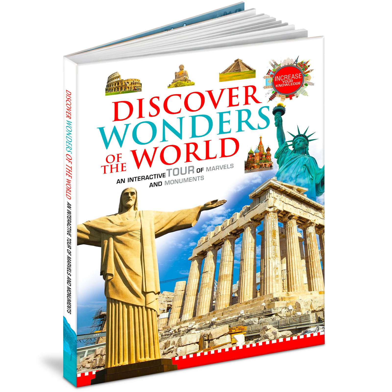 Front cover of the book 'Discover Wonders Of The World' by Brijbasi Art Press Ltd..