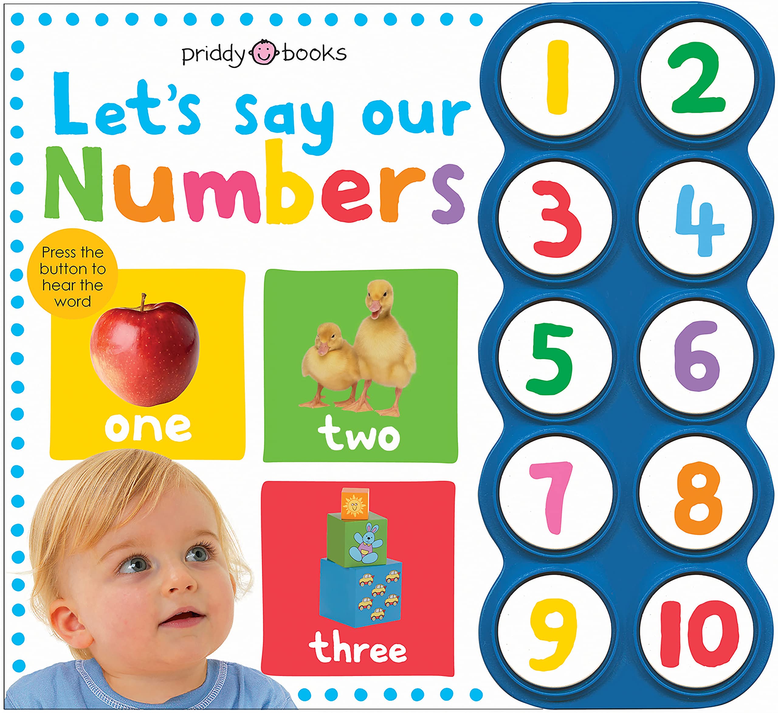 Front cover of the book 'Simple First Words Let's Say Our Numbers' by Roger Priddy.