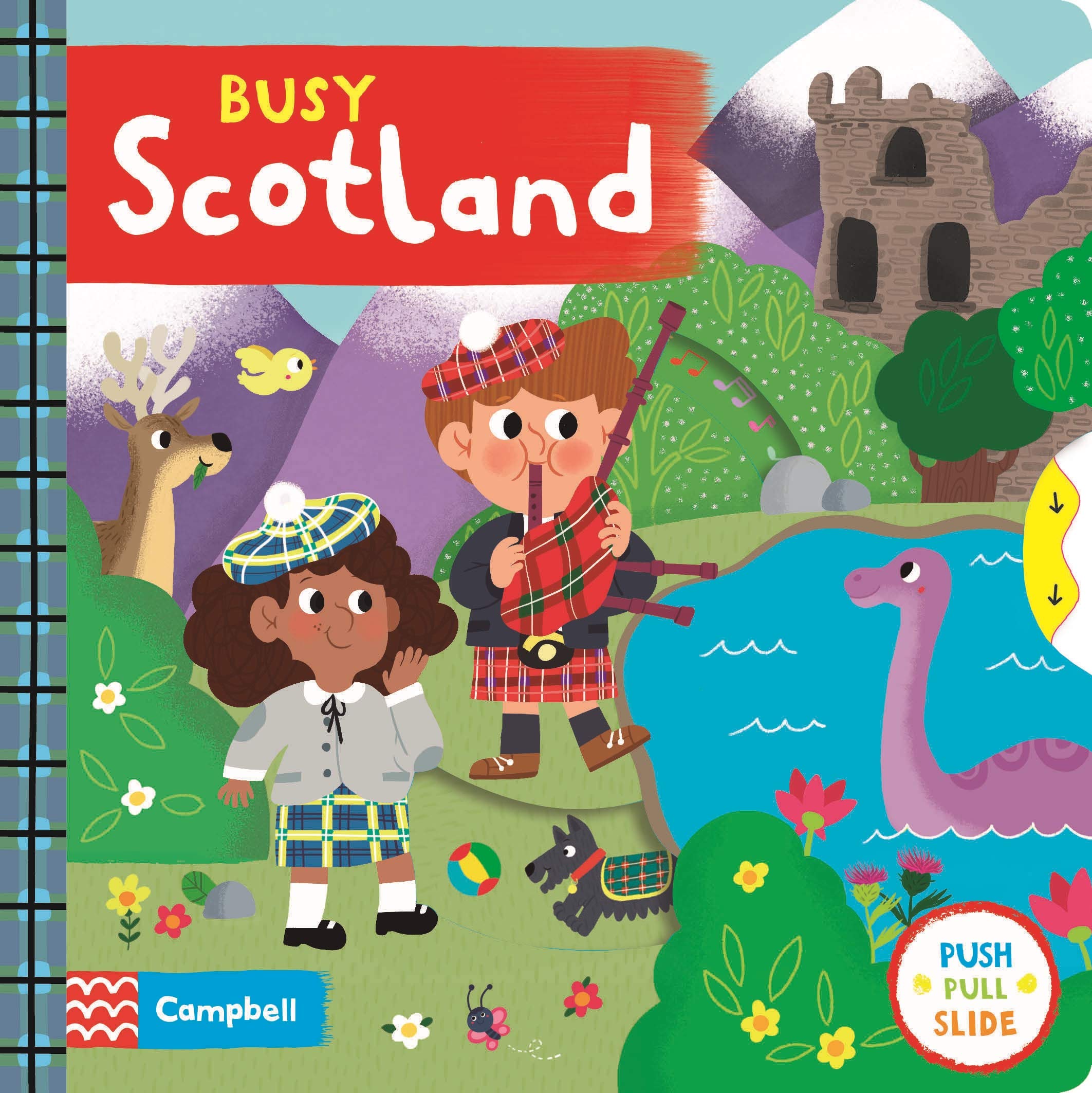 Front cover of the book 'Busy Scotland (50) (Busy Books)' by Genie Espinosa.