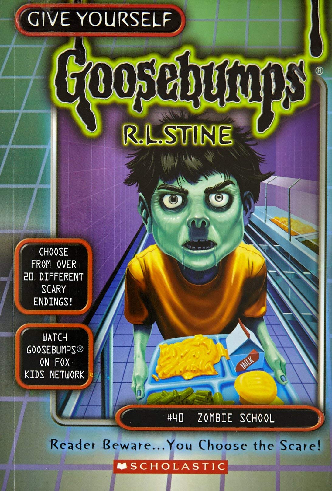 Front cover of the book 'Zombie School (Give Yourself Goosebumps, No 40)' by Stine R. L..