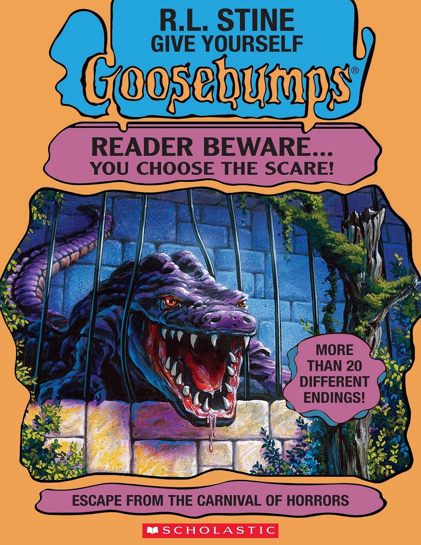 Front cover of the book 'Escape from the Carnival of Horrors (Give Yourself Goosebumps)' by Stine R. L..