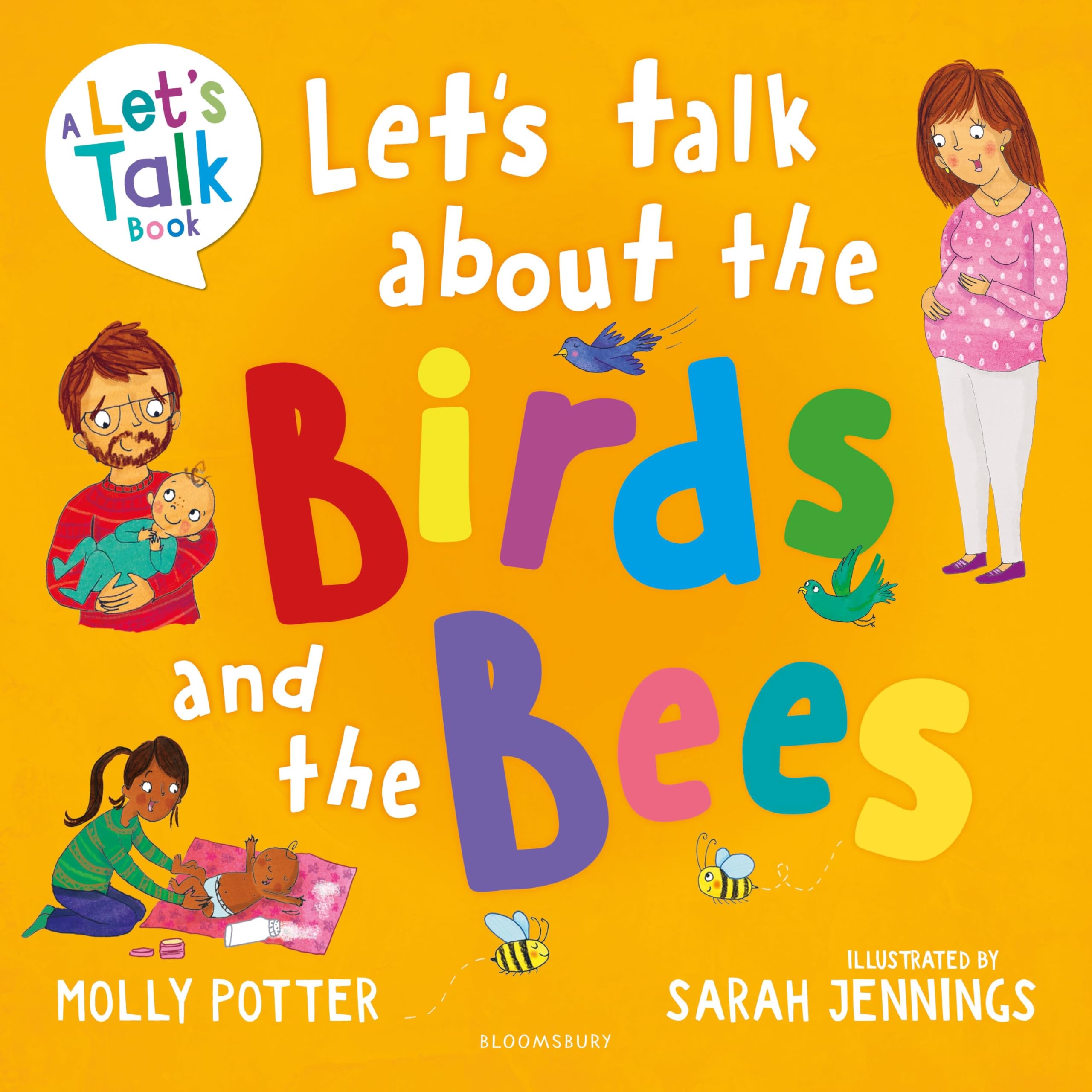 Front cover of the book 'Let's Talk About the Birds and the Bees' by Molly Potter.