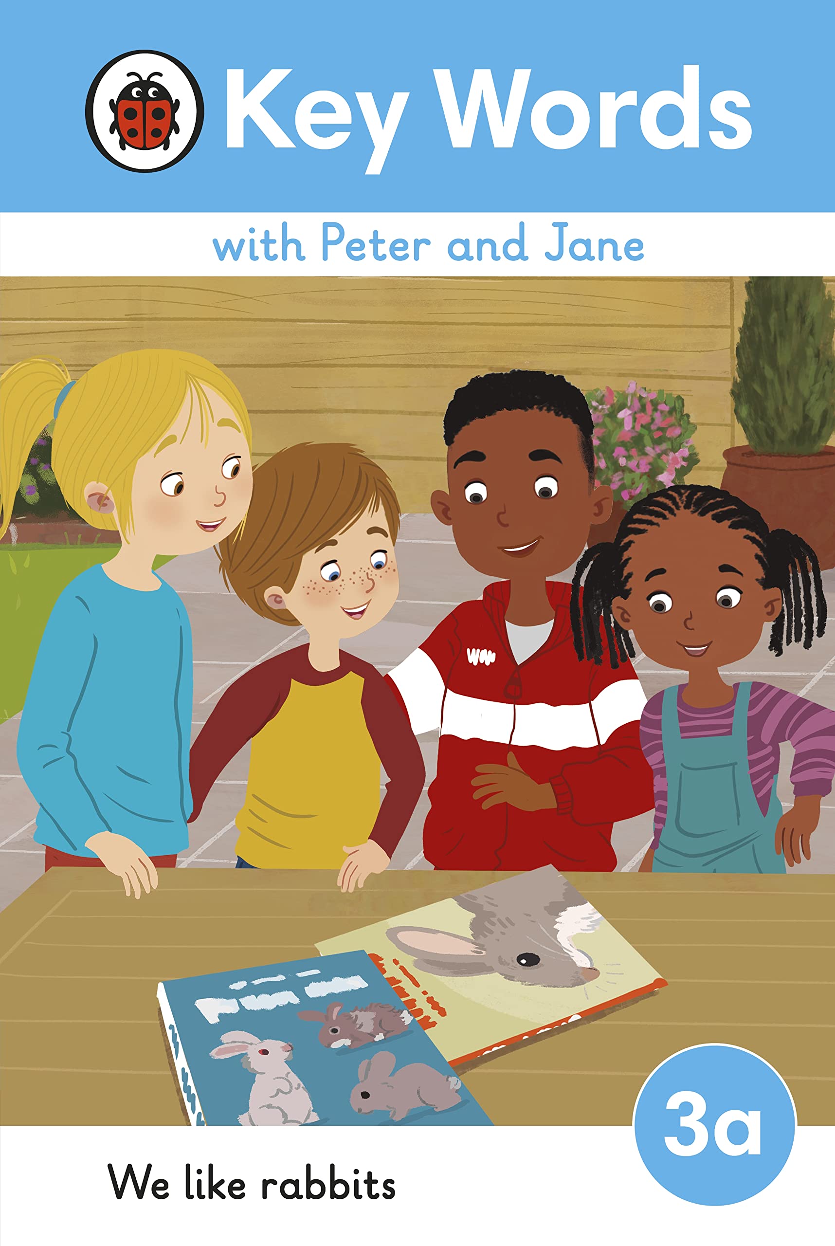 Front cover of the book 'Key Words with Peter and Jane Level 3a - We Like Rabbits' by Ladybird.