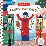 Front cover of the book 'A Christmas Carol (First Stories)' by Campbell Books.