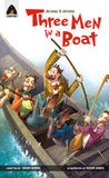 Front cover of the book 'Three Men in a Boat: The Graphic Novel (Campfire Graphic Novels)' by Jerome K. Jerome.