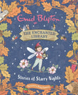 Front cover of the book 'The Enchanted Library: Stories of Starry Nights' by Enid Blyton.