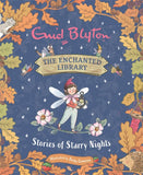 Front cover of the book 'The Enchanted Library: Stories of Starry Nights' by Enid Blyton.