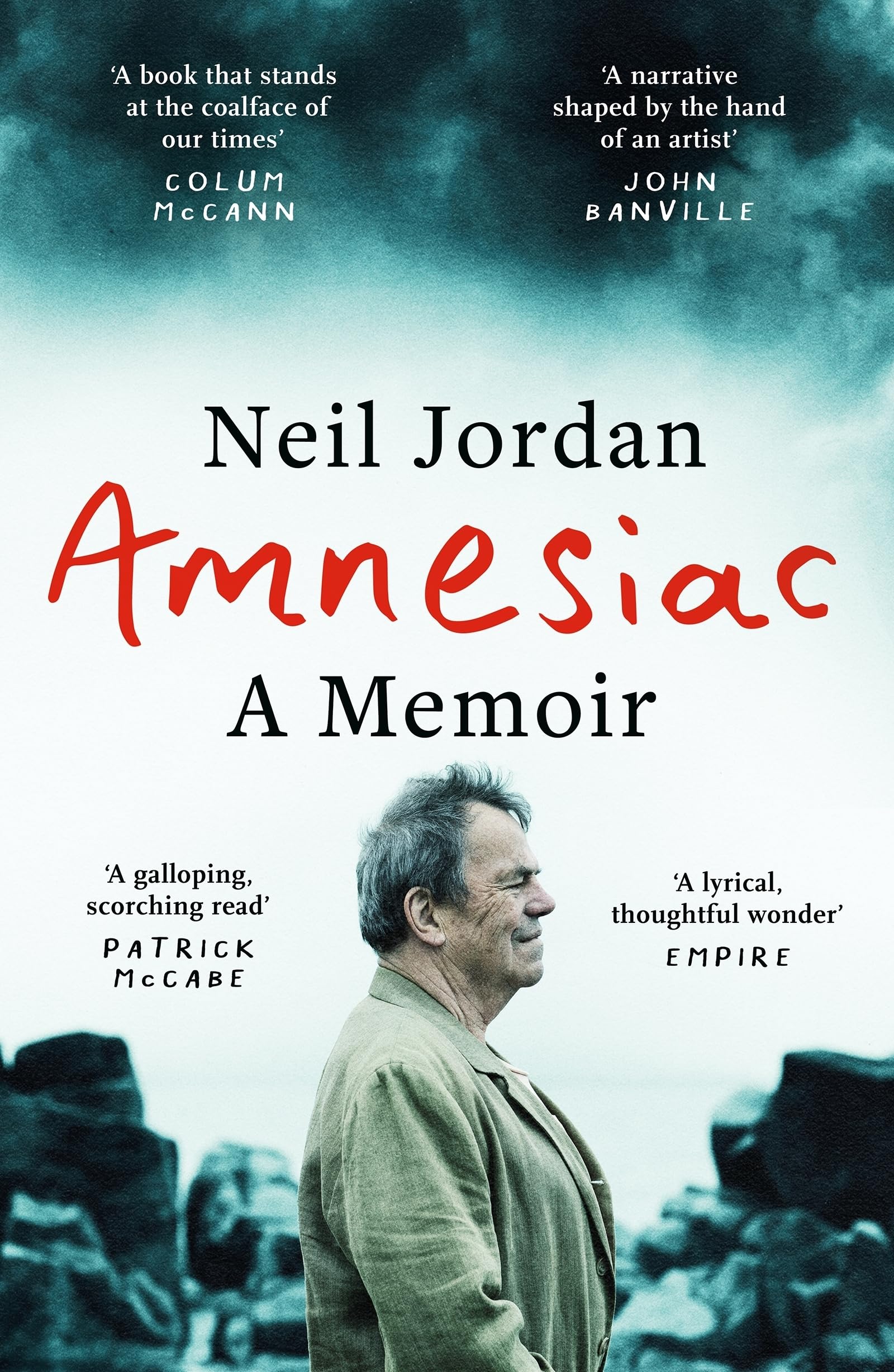 Front cover of the book 'Amnesiac: A Memoir' by Neil Jordan.