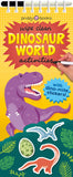 Front cover of the book 'Wipe Clean Activities: Dinosaur World: With Dino-mite stickers!' by Roger Priddy.