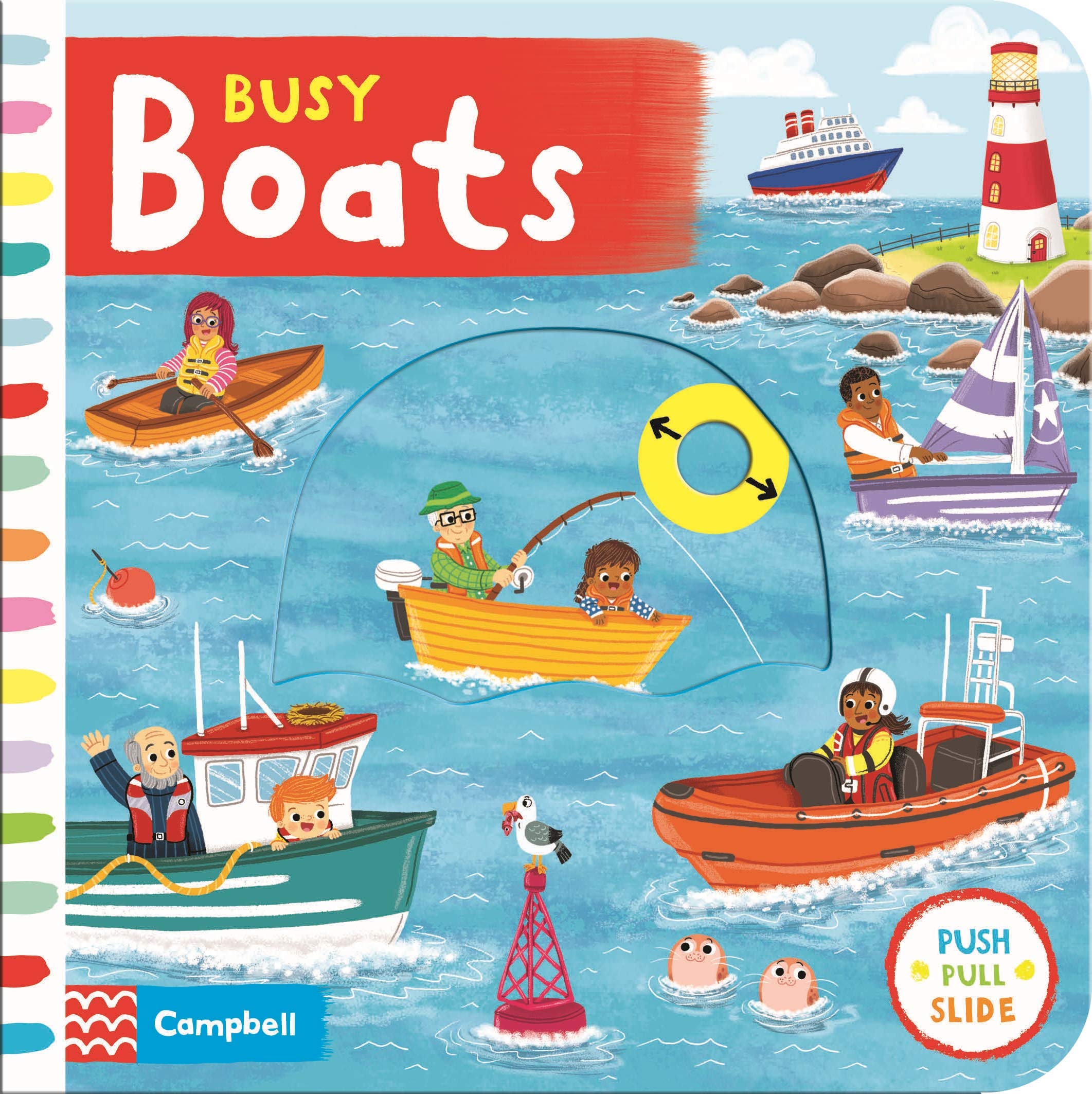 Front cover of the book 'Busy Boats (Busy Books)' by Louise Forshaw.
