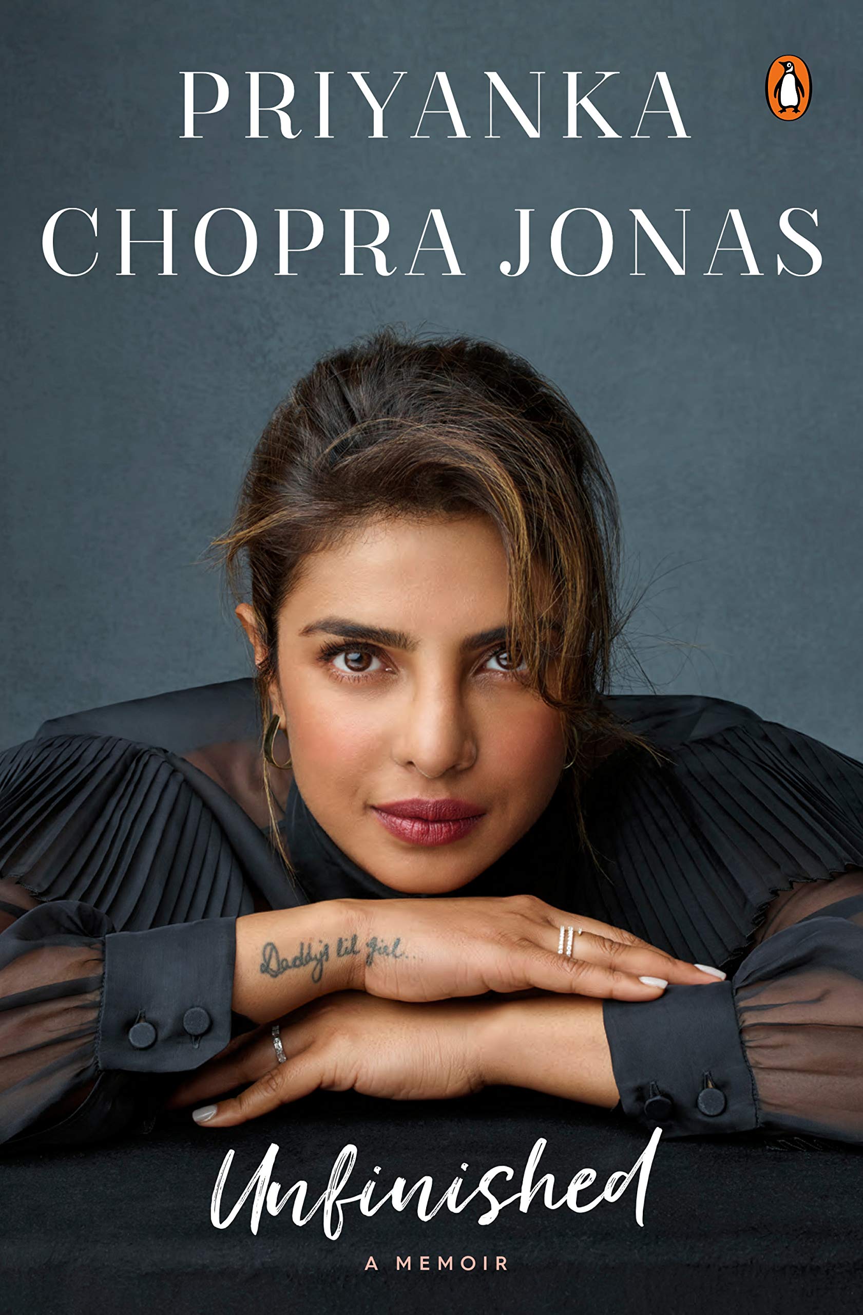 Front cover of the Hardcover book 'Unfinished: A Memoir Hardcover' by Priyanka Chopra Jonas.