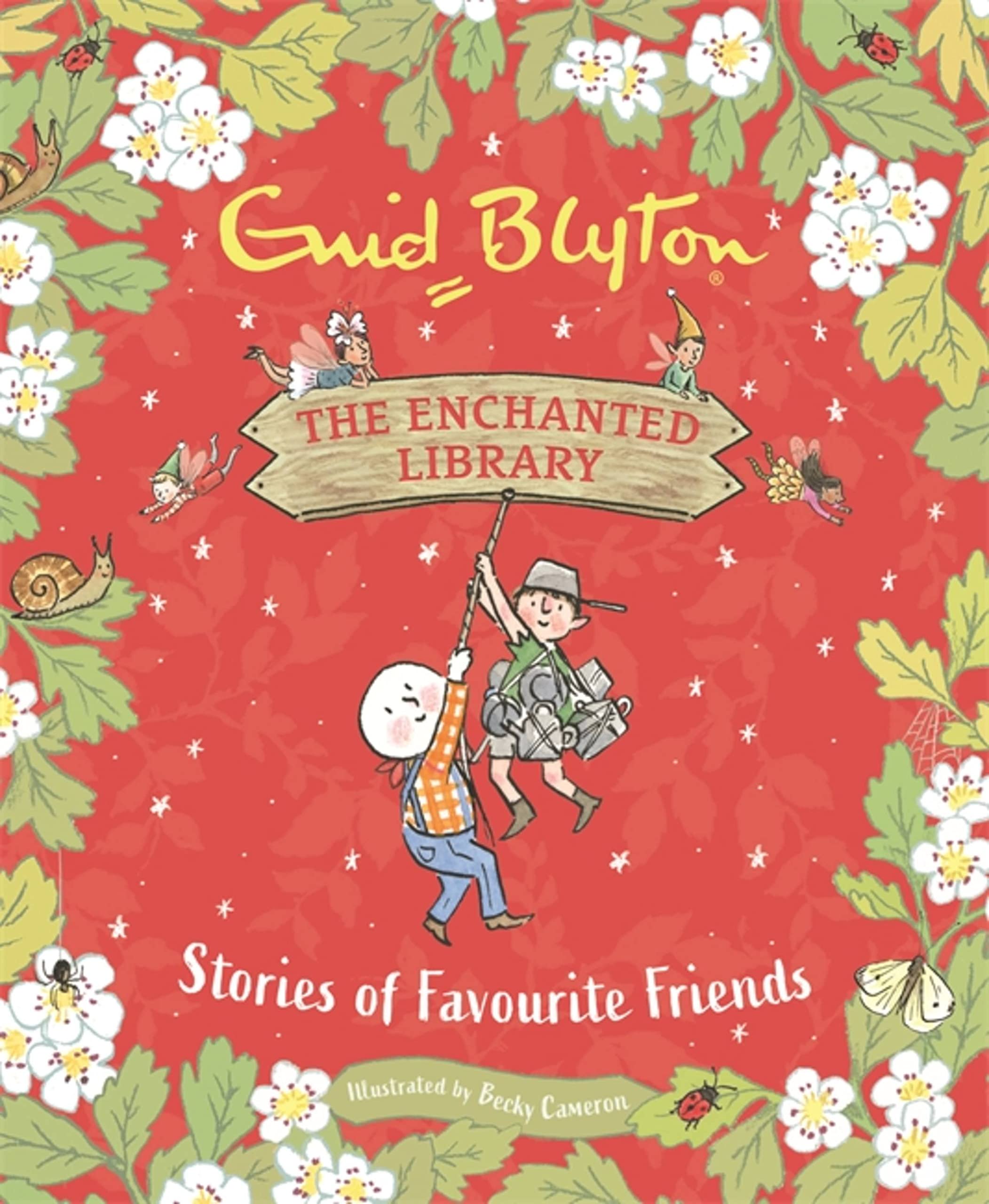 Front cover of the book 'Stories of Favourite Friends (The Enchanted Library)' by Enid Blyton.