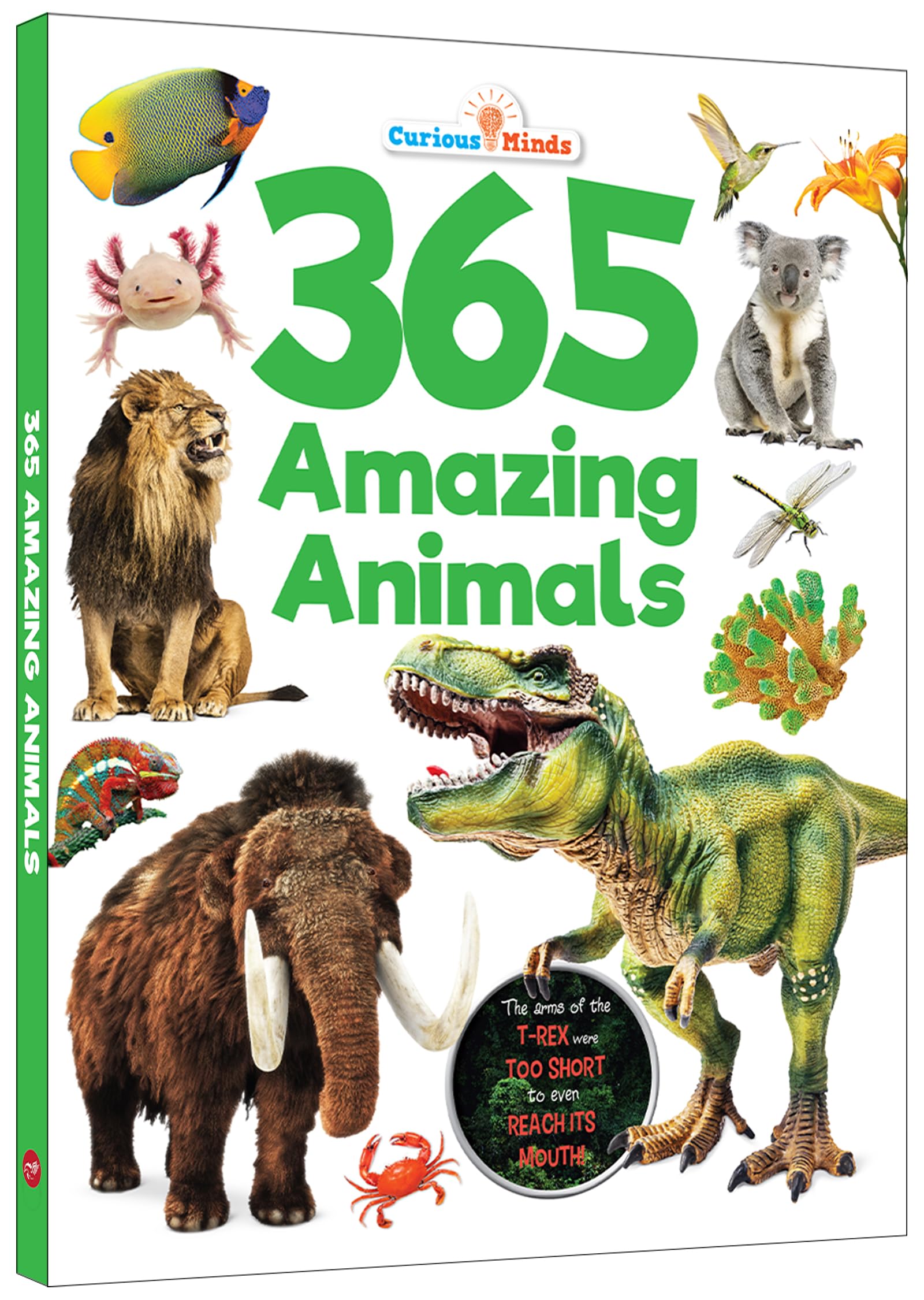 Front cover of the book '365 Amazing Animals' by Pegasus.